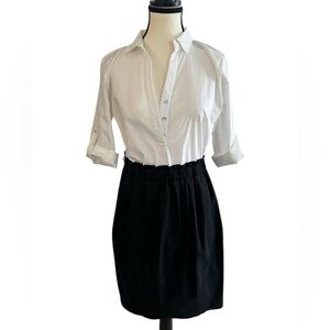 Worthington One-Piece Women’s Business Dress Size 8 – White Black NWT